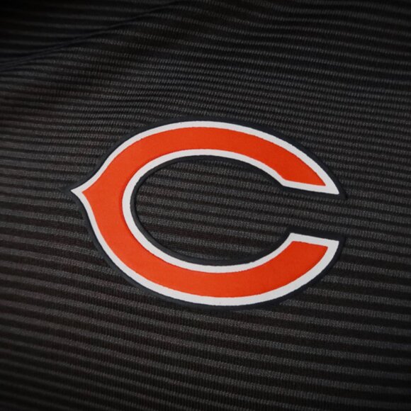 Chicago Bears Nike Dri-Fit Gray Polo (M) NICE! 🏈 - Picture 1 of 8